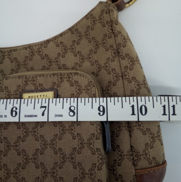 Rosetti Set Vegan Cotton Blend Brown Tan Bundle Shoulder Small Bags Y2K 2000's - Picture 14 of 16